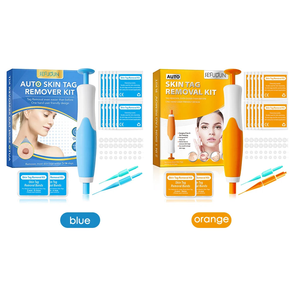 2 IN 1 Auto Micro Skin Tag Remover Device Standard And Micro Skin Tag Removal Kit Adult Mole Wart Remover Face Care Beauty Tools