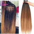 Refined Hair Pre-Stretched EZ Braid — 26" Ombre Brown Synthetic Braiding Hair