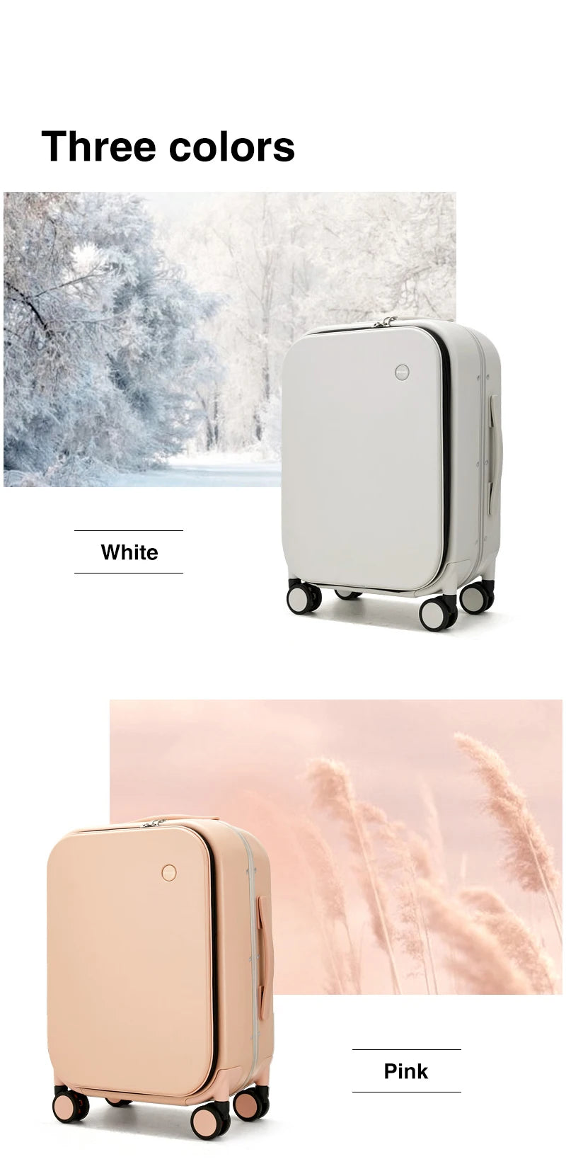 Mixi Patent Design Aluminum Frame Suitcase Carry On Rolling Luggage Beautiful Boarding Cabin 18 20 24 Inch M9260