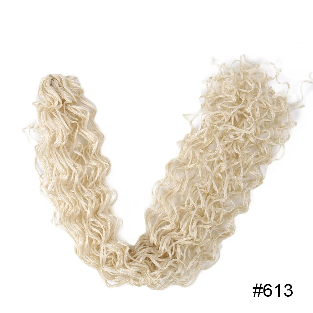 Zizi Braids Crochet Box Braids Twist Synthetic Braiding Hair Extensions 20-25 roots/Pack Pink White Purple Bug Gray 613 Luoyudu