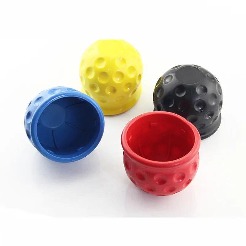 New 4 Colors Universal 50MM Tow Bar Ball Cover Cap Trailer Ball Cover Tow Bar Cap Hitch Trailer Towball Protect Car Accessories