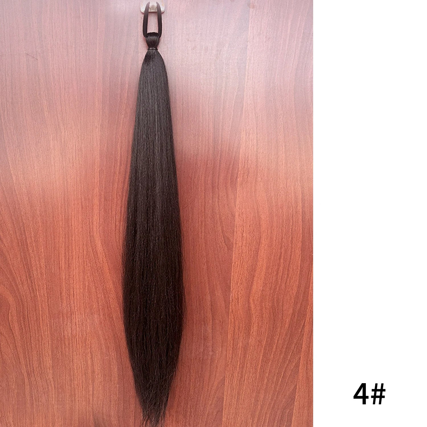 Synthetic Purple Ponytail Extension with Rubber Band Long Straight DIY Braided Pony Tail Hairpiece Women Hair Accessories