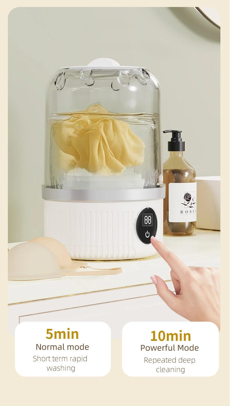 Mini Household Electric Washing Cup Underwear Socks Small Wireless Charging Washing Machine Pet clothes washing machine