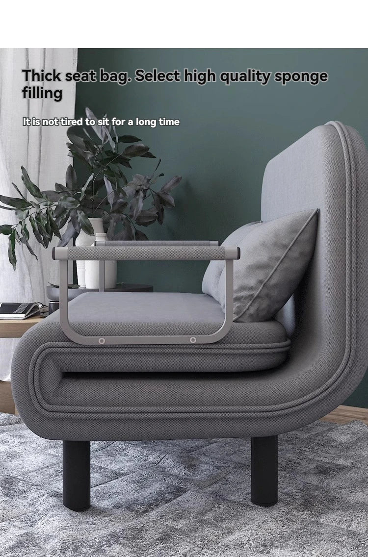 Modern folding sofa bed apartment small apartment simple single and double folding sofa with armrest