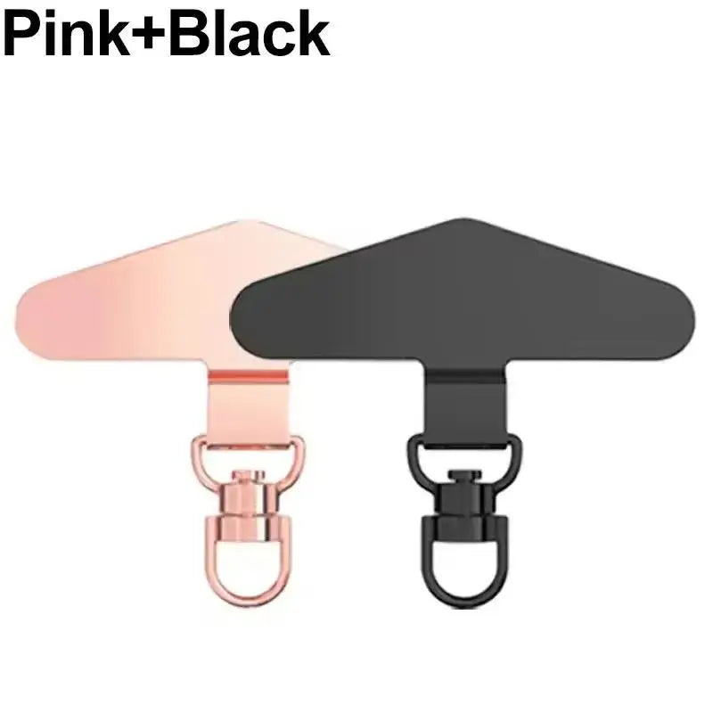 360° Rotation Metal Steel Phone Tether Tab Cell Phone Lanyard DY Patch Gasket Universal Cellphone Lanyard Safety Connecter Piece