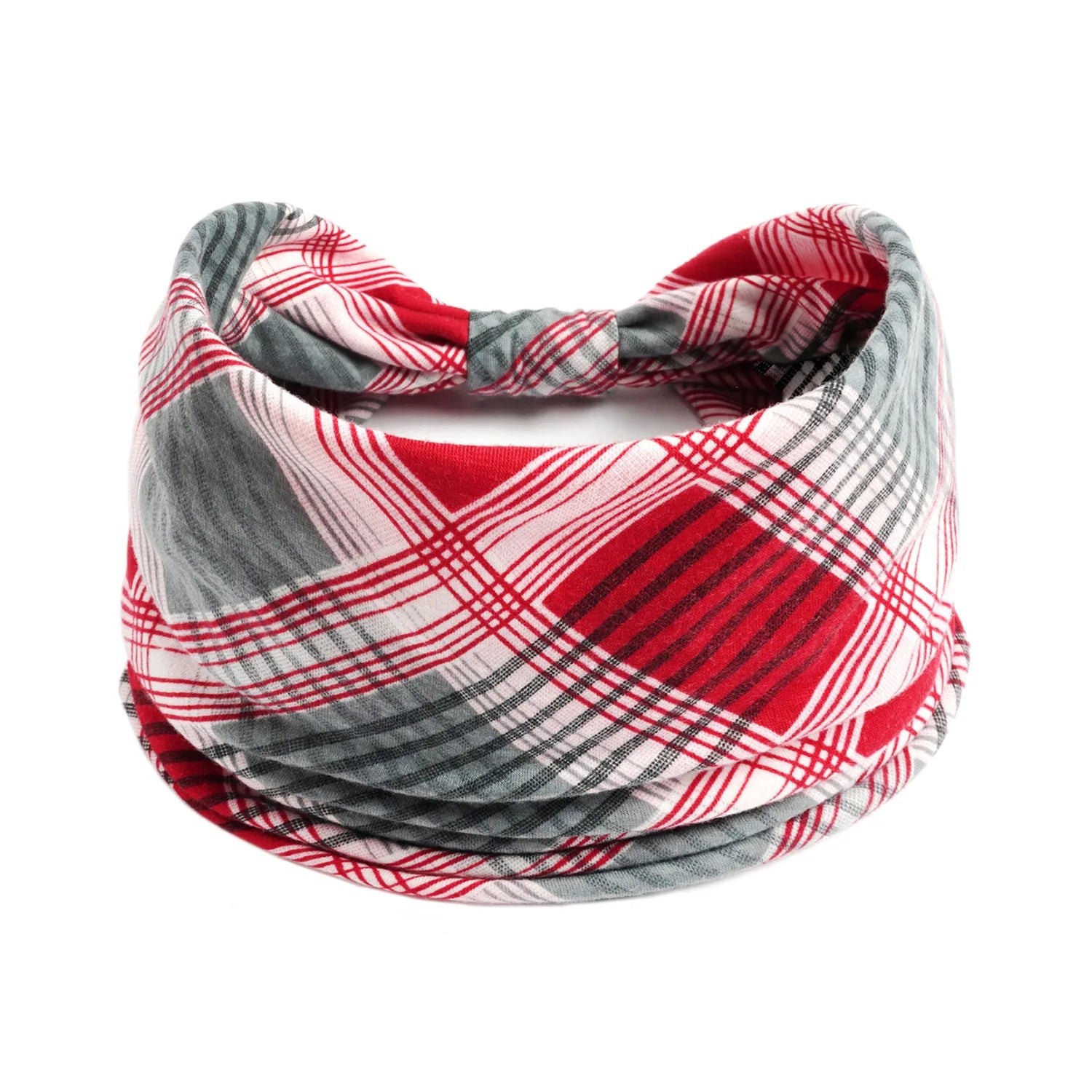 Boho Wide Knot Floral Cotton Headband | Stretch Turban Hair Scarf for Women