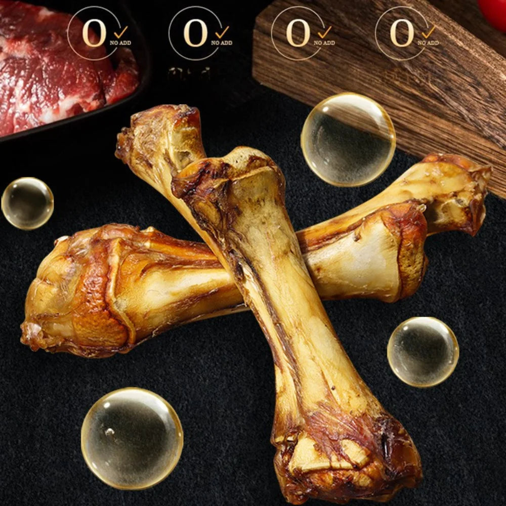 1/2 Pack-2/4 Count x 70-110g Beef Flatbone, Natural Ingredients, Natural Dog Treats, Healthy, Easily Digestible