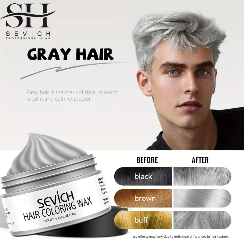 Temporary Hair Color Wax Kit for Men Women Kid Daily Party Cosplay DIY Washable Instant Hair Dye Cream Blue Purple Red Green