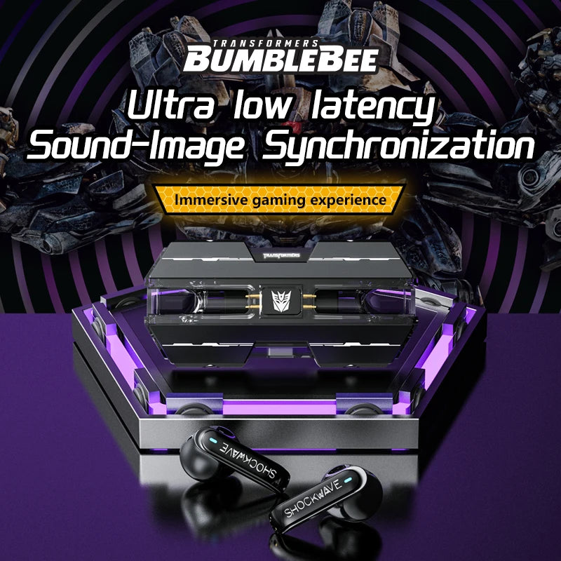 TRANSFORMERS TF-T01 TWS Earbuds — Bluetooth 5.3, Dual Mode, Low Latency