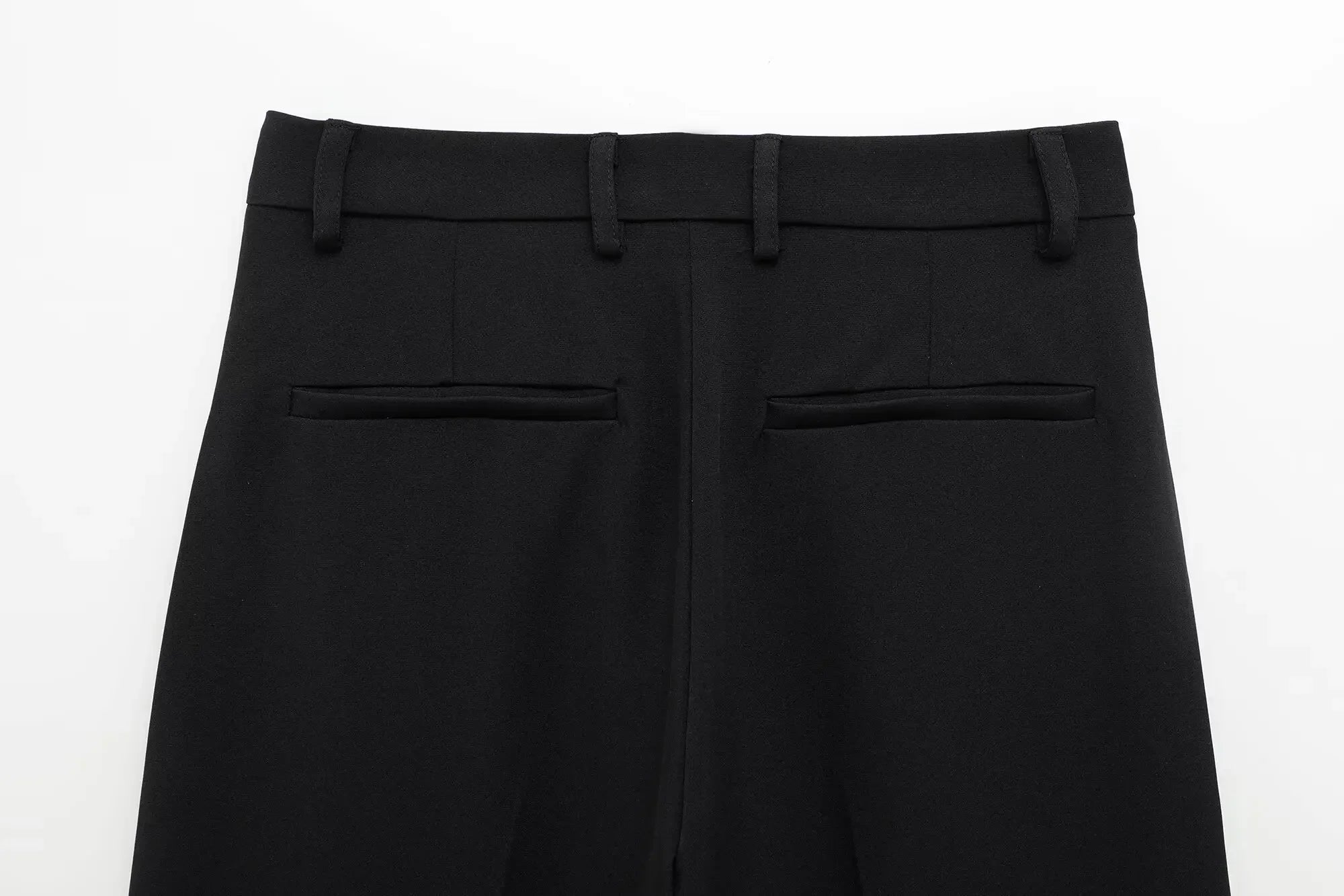 TFMLN Fashion Set For Women Summer 2025 New Slim Lapel Zipper Short Sleeve Coat Top Wide Leg Pants Two Piece Set Leisure Black