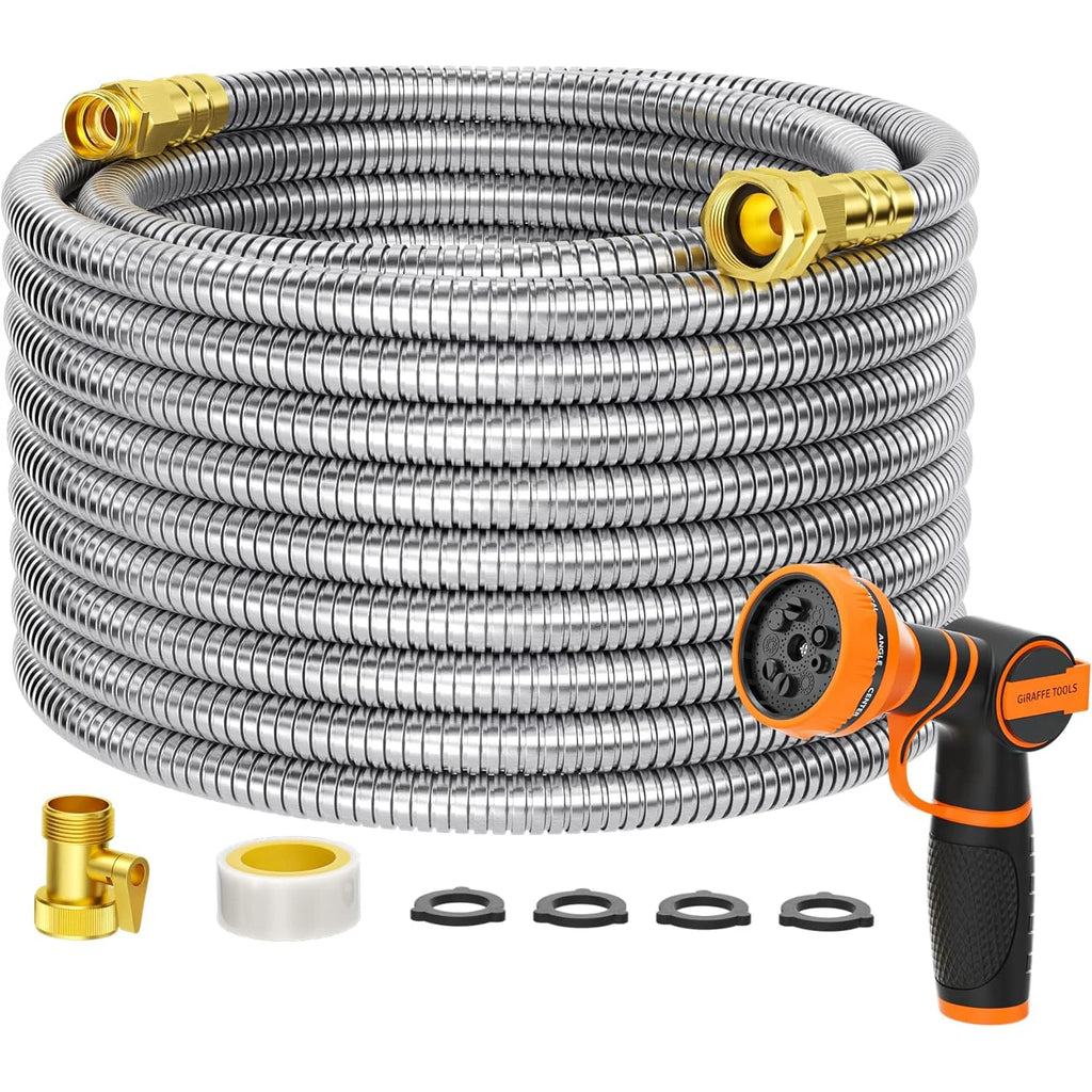 Giraffe Tools 5/8" Stainless Steel Garden Hose