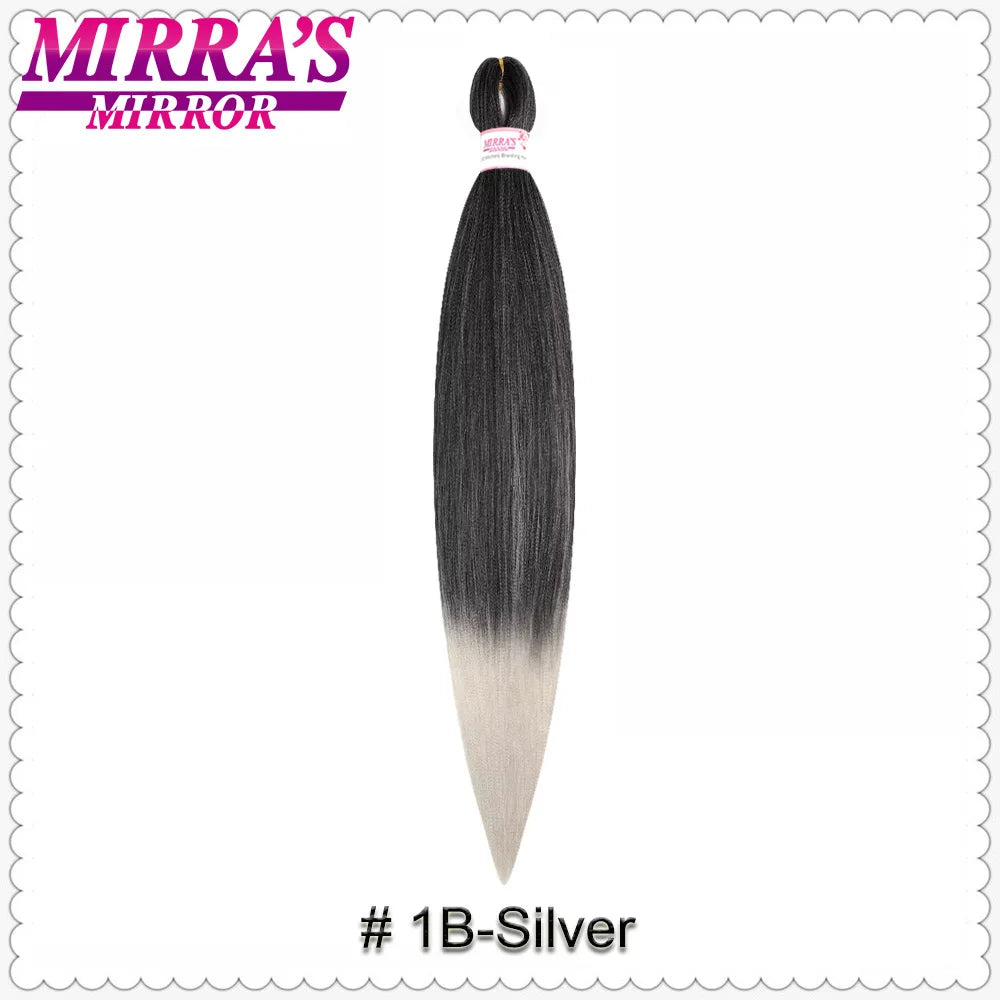 Corlorful Synthetic Jumbo Braids Hair Extensions 28 Inch Braiding Hair Pre Stretched Yellow Blue Green Red Pink Purple Braids