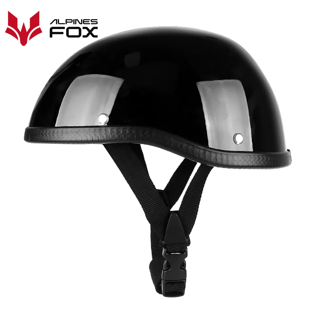 Retro Motorcycle Half Helmet ABS+Cotton Plastic Cap Summer Half Face Unisex Helmet Motorbike Ridder Universal DOT Certified