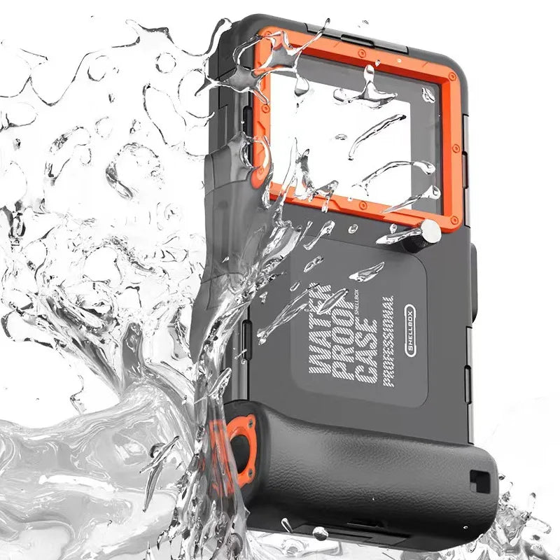 Waterproof Phone Case Holsters & 15m Diving 50ft Swimming Premium Protective Housing & Lanyard For iPhone Samsung 6.8" Phone