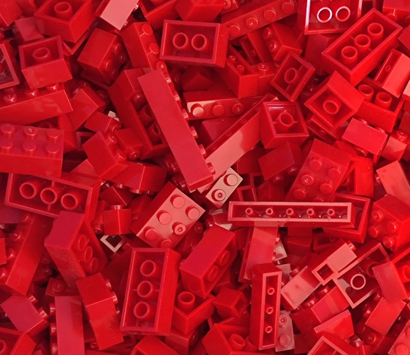 125/250g DIY Building Blocks Bulk Lot Pack Sorte Thick Bricks Block Plate Toys Small Particles Bulk Fit Legoeds Gift for Kids