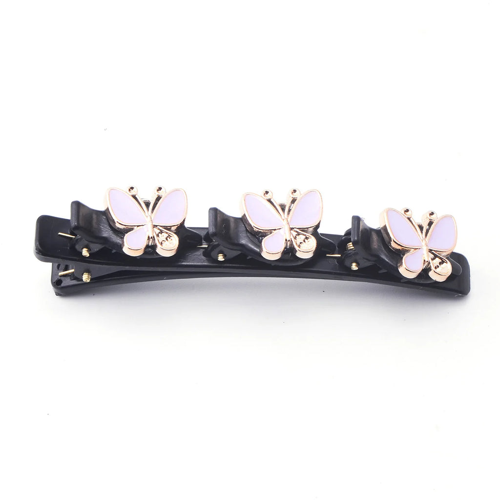 Butterfly Braided Hair clip for women elegant temperament Side Clip Fashion Girl Hairpin Hair Accessories duckbill clip