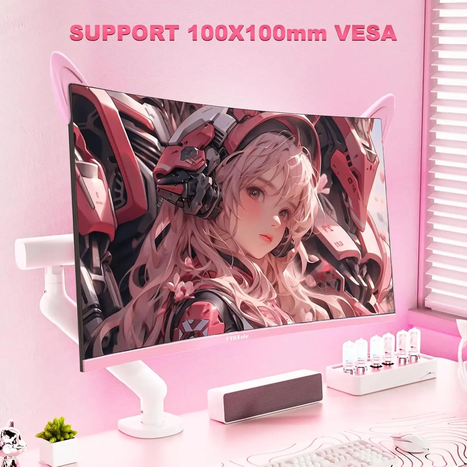 27" Curved Pink QHD Gaming Monitor — 165Hz | 1ms GTG | HDR10