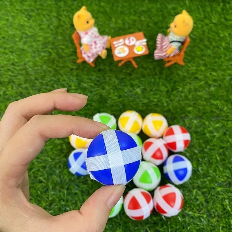 12PCS random suction cup stick target ball outdoor sport receive game throwing catch ball children parent-child interactive toy
