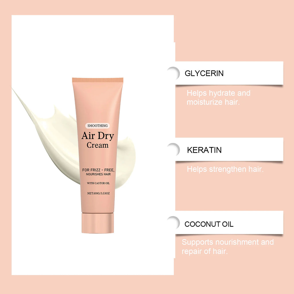 Air Dry Curl Cream – Frizz Control & Smoothing Styling Cream (100g)