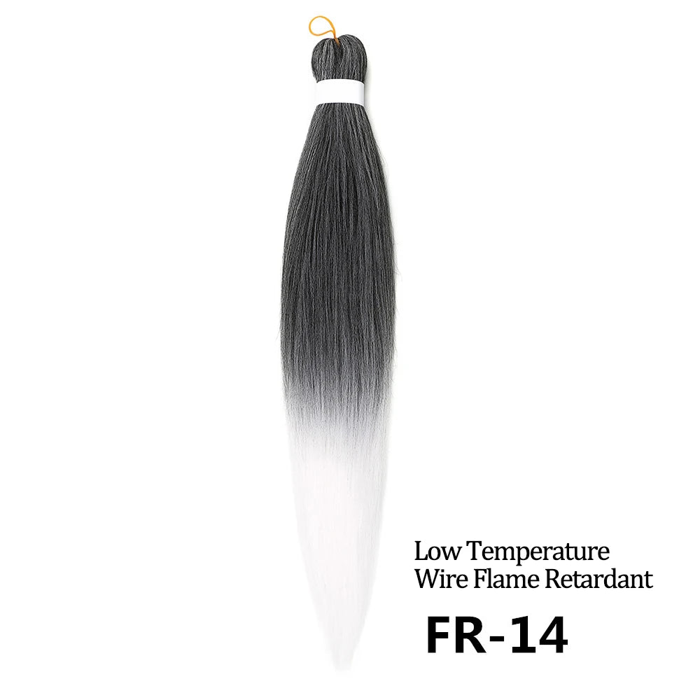 Chorliss Pre-Stretched Jumbo Braids — 24"/26" Synthetic Yaki Ombre (80–90 g, 105 Colors)