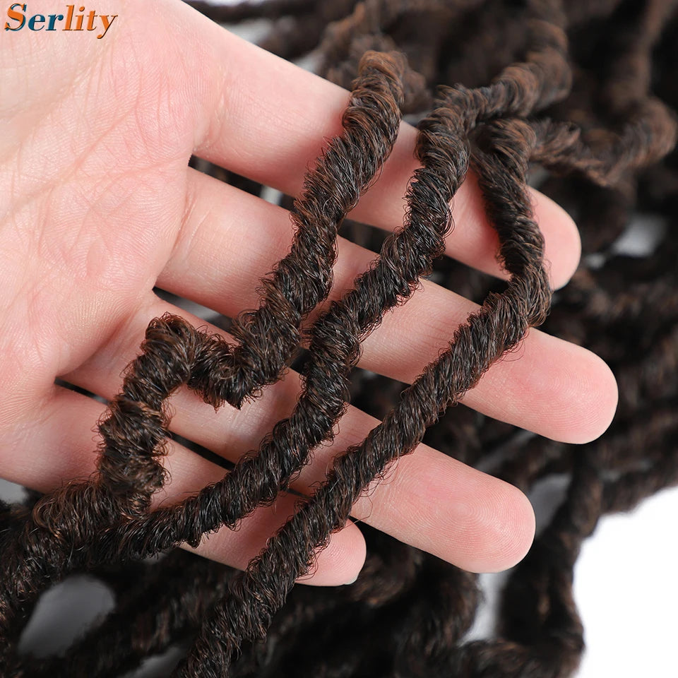 Serlity Faux Locs Extensions — 36"/24"/18" Soft Goddess Dreadlocks Crochet Hair