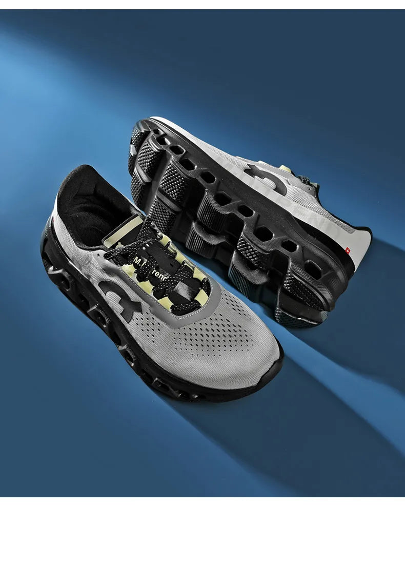 Men’s Breathable Air-Cushion Running Shoes – Lightweight Graffiti Sneakers