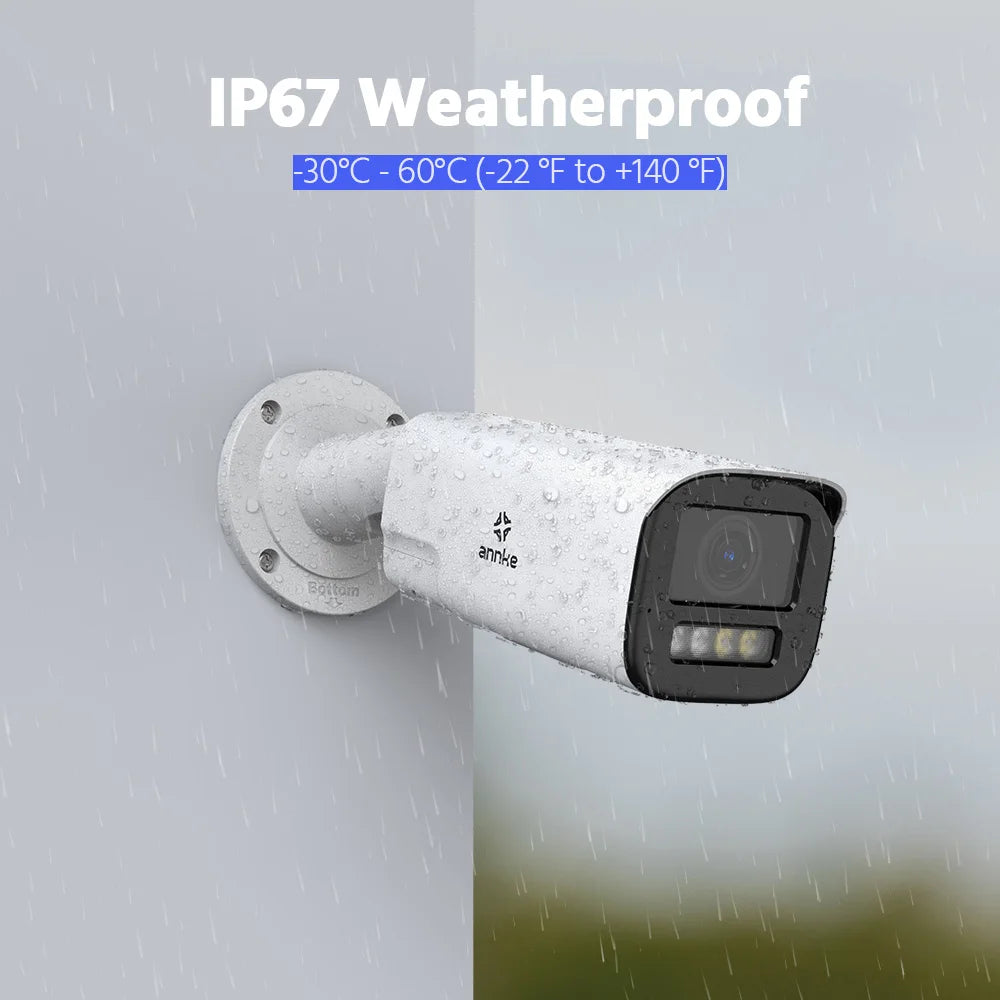 ANNKE H.265+ 4K Ultra HD IP Camera 4X Optical Zoom Dome Camera Home 8MP Night Vision Security Camera 2.8mm poe camera outdoor 4k