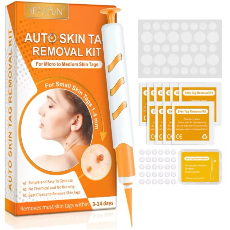 Dual Head Wart Removing Pen Set Auto Skin Tag Remover Painless Mole Wart Skin Tag Removal Kit Skin Care Beauty Tool Hot Sale