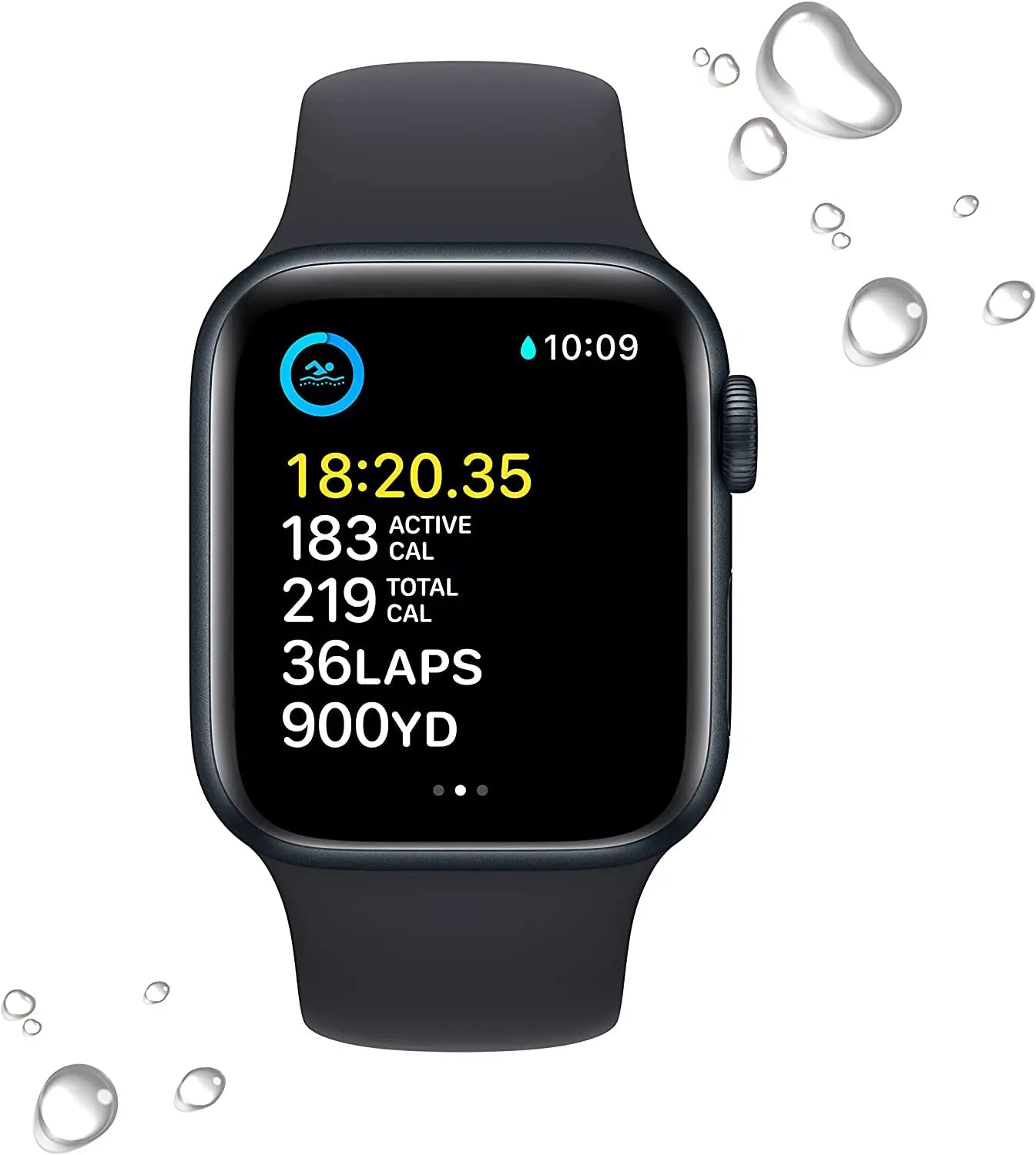 Apple Watch SE (2nd Gen) GPS Smartwatch — Aluminum Case + Sport Band