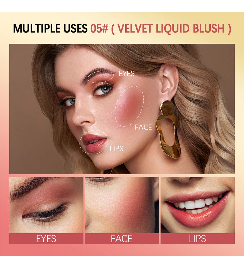 ibcccndc Velvet Liquid Blush — Natural-Looking Cheek Tint