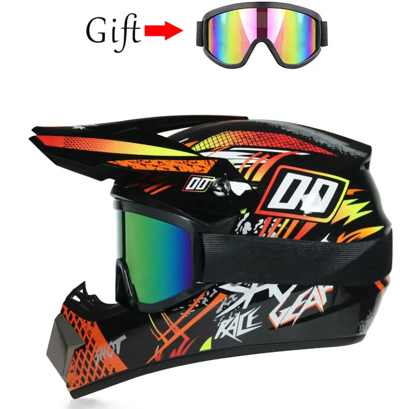 ORZ Kids Motocross Helmet | DOT-Certified Off-Road & Downhill Helmet for Children