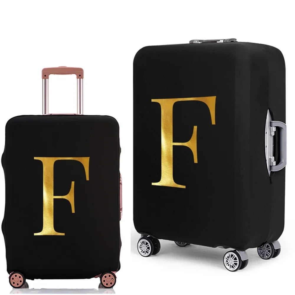 Letter Print Luggage Cover Thicker Suitcase Protective Case Trunk Case Apply Elastic Dust Case for 18" To 32" Travel Accessories