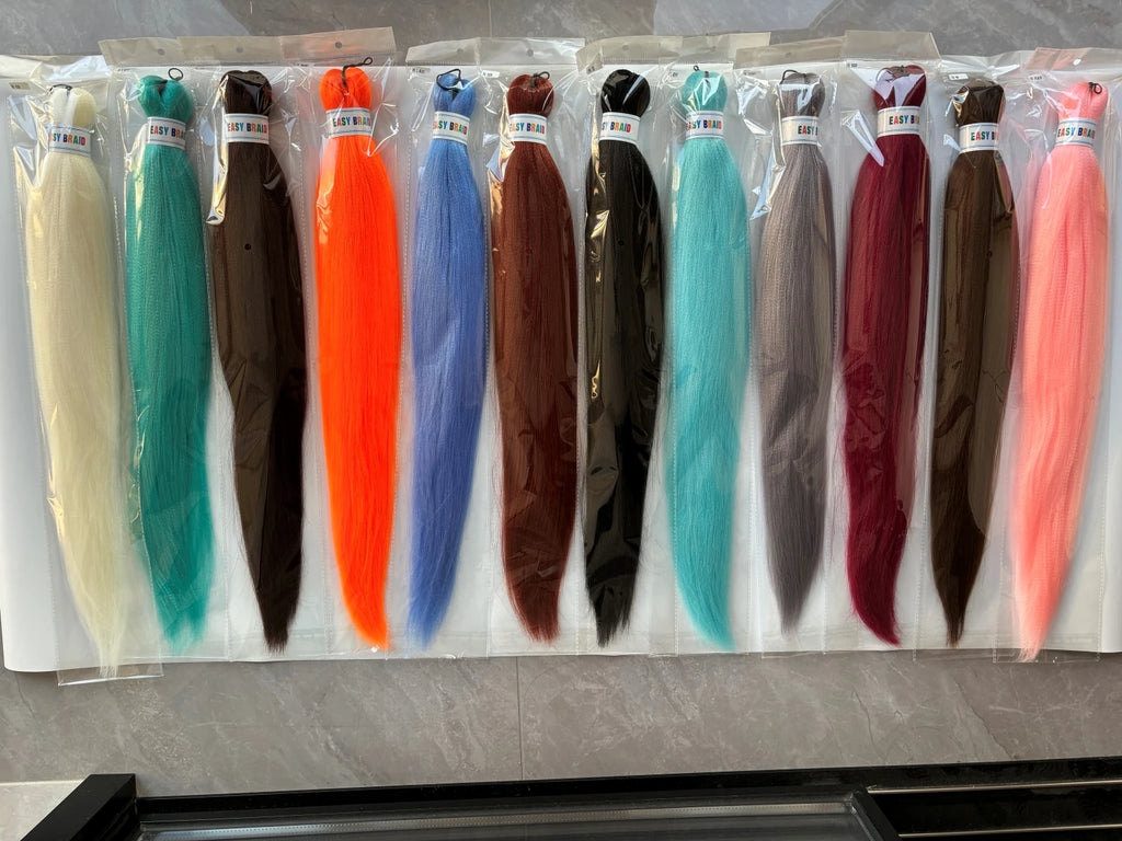 Wigundle Pre-Stretched Braiding Hair — EZ Crochet Yaki Straight (Flame-Retardant Kanekalon)