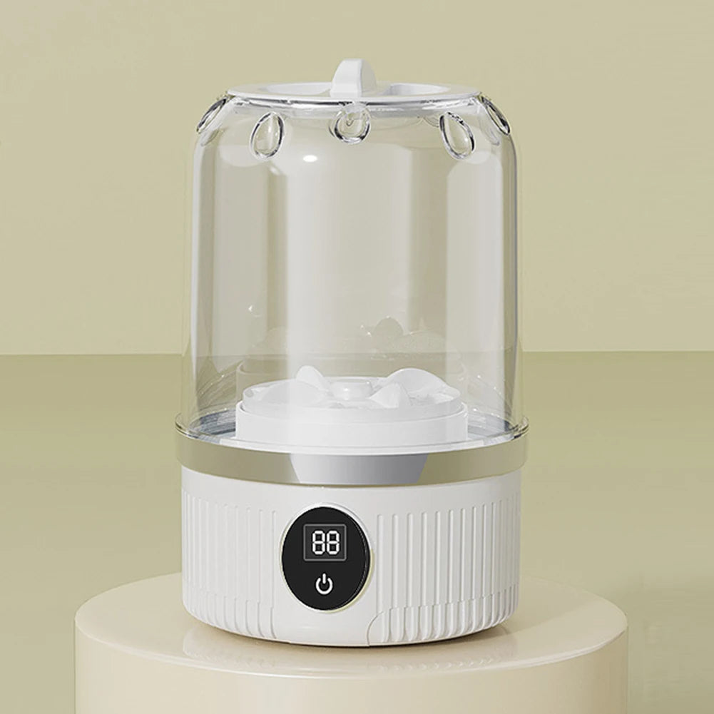 Cordless Small Washing Machine with Laundry Cup Automatic Laundry Cup Rechargeable Mini Special Washer for Baby Clothes