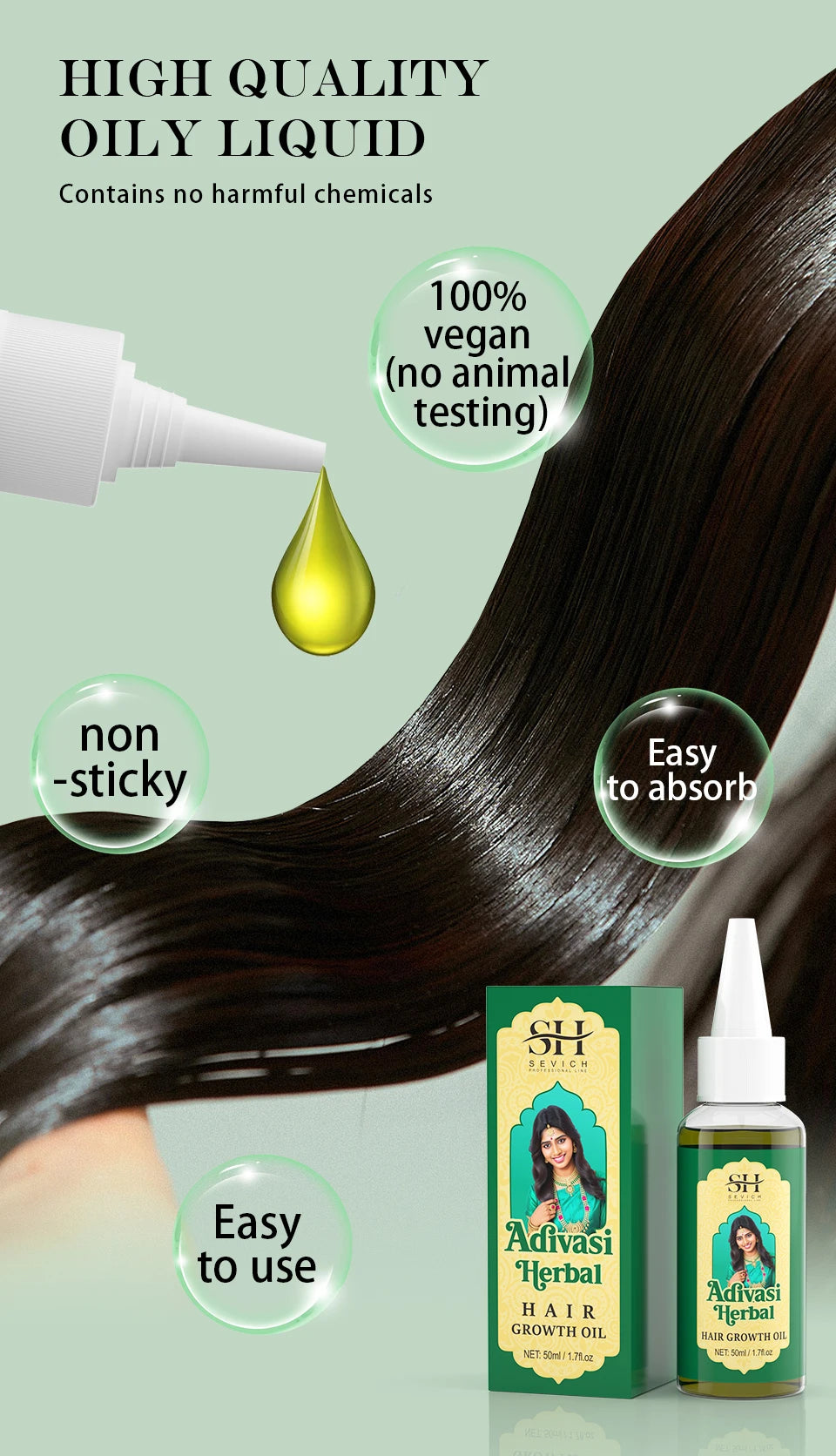 Coconut Hair Growth Oil – Scalp-Nourishing Anti-Breakage Serum (50ml)
