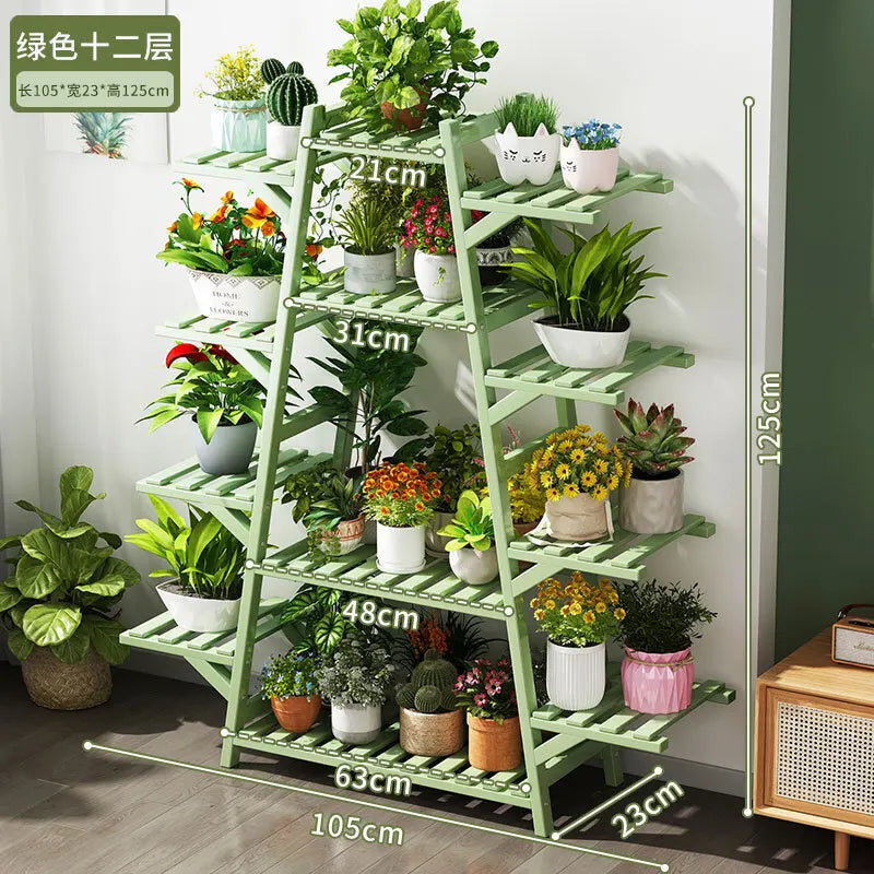 Floor-standing Rack Multi-layer Balcony Flower Rack Living Room Plant Rack Flower Pot Rack Climbing Flower Rack Succulent Plant