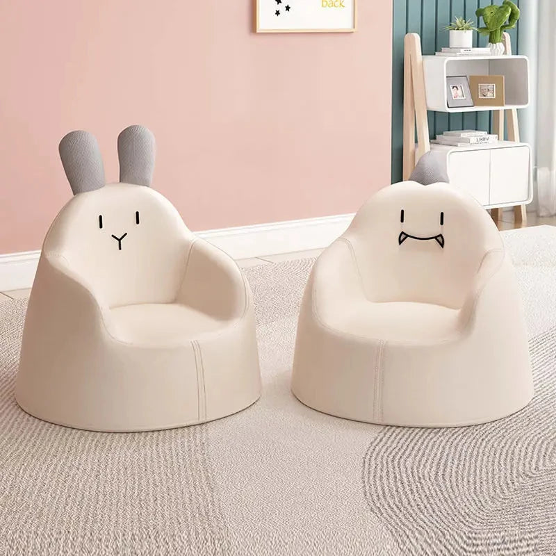 Children's Mini Cartoon Sofa Baby Cute Rabbit Bear Seat Removable Washable Boy Girl 1-6 Years Small Confortable Sofa for Reading