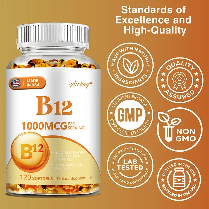 Vitamin B12 Capsules — Energy & Nerve Support
