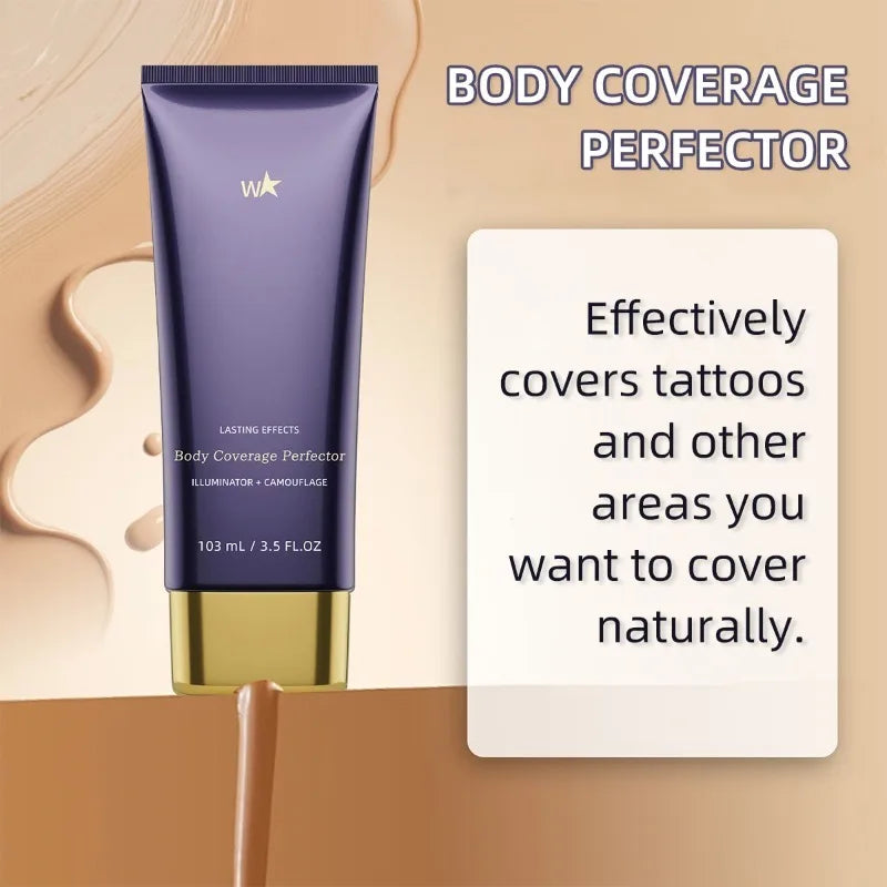 Beauty Body Coverage Perfector–Waterproof Leg & Body Makeup-Concealer For Scars, Spots, Veins, Tattoos and More Blend Cosmetics