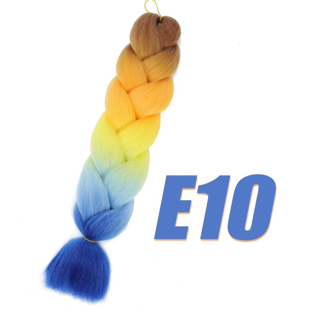 Purple Braiding Hair Pre Stretched Synthetic Kanekalon Crochet Hair Jumbo Braids Extensions Hair Accessories For Girls Braids