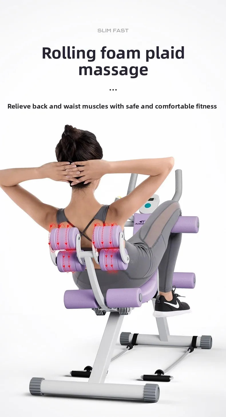 Fitness Body Shaping Machine Multifunctional Home Gym  Abdominal Waist Trainer Knee-Friendly Sliding Rail for Core & Leg Workout