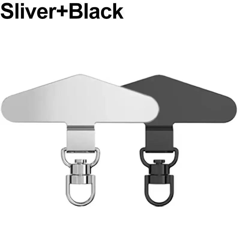 360° Rotation Metal Steel Phone Tether Tab Cell Phone Lanyard DY Patch Gasket Universal Cellphone Lanyard Safety Connecter Piece