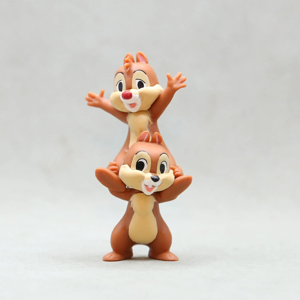 7cm Disney Kawaii Donald Duck Chip Dale Action Figure Mini Model Hobby Toy Birthday Gift Cake Party Decoration Kids Charm Doll