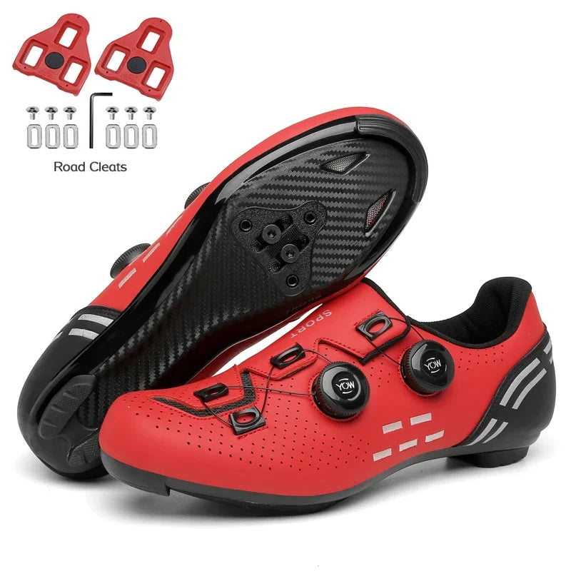 2023 Cycling Sneaker Mtb with Cleats Men Carbon Sports Speed Bike Shoes Women Mountain Racing Flat SPD Road Cycling Footwear