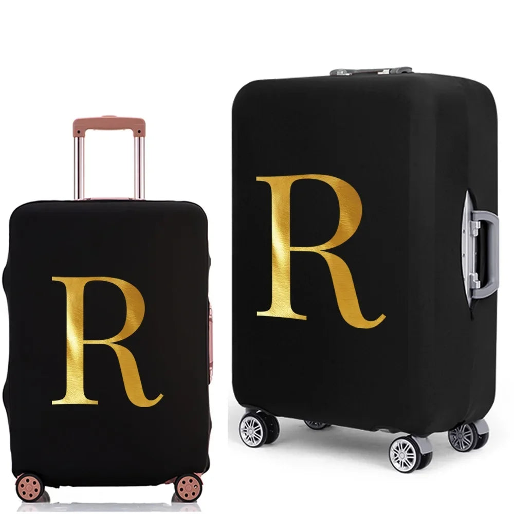 Letter Print Luggage Cover Thicker Suitcase Protective Case Trunk Case Apply Elastic Dust Case for 18" To 32" Travel Accessories