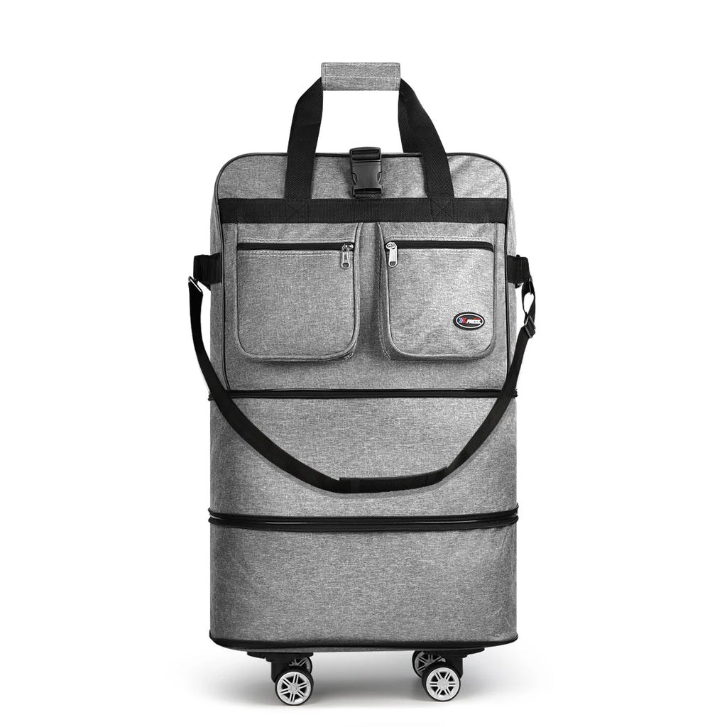 30/36/40 Inch Foldable Expandable Suitcase Bag Water-resistant Large Capacity Rolling Travel Luggage Bag For Moving Storage