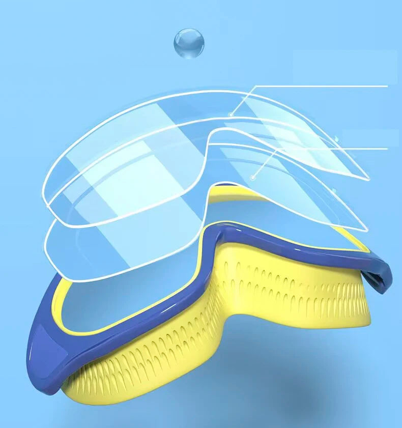 Children’s Silicone Swimming Goggles — Anti-Leak, Soft Frame, Comfort Fit for Girls (Pink)