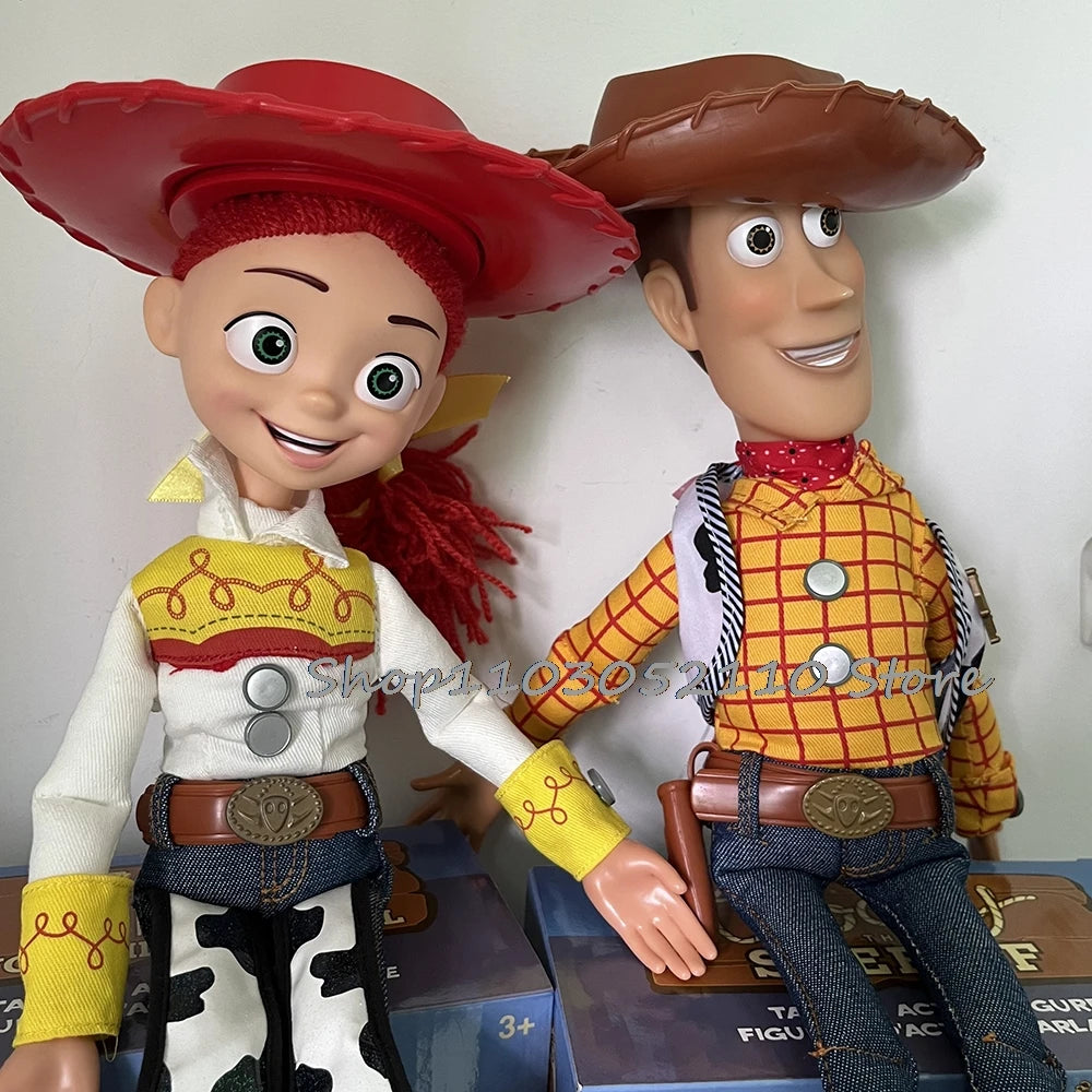 Toy Story 4 Talking Woody Jessie Action Figure Sing Soft Cute  Anime Figure Decoration Birthday Model Gift Toys
