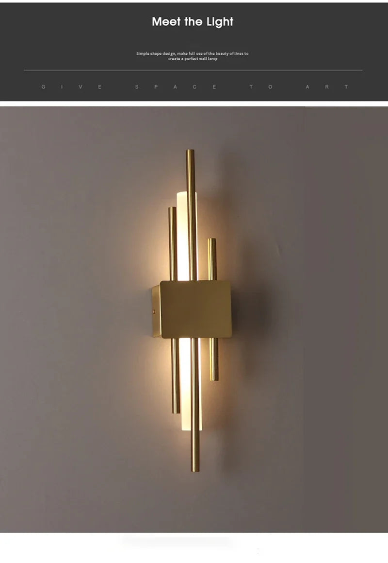 Modern LED Wall Sconce Lamp – Nordic Minimalist Indoor Lighting