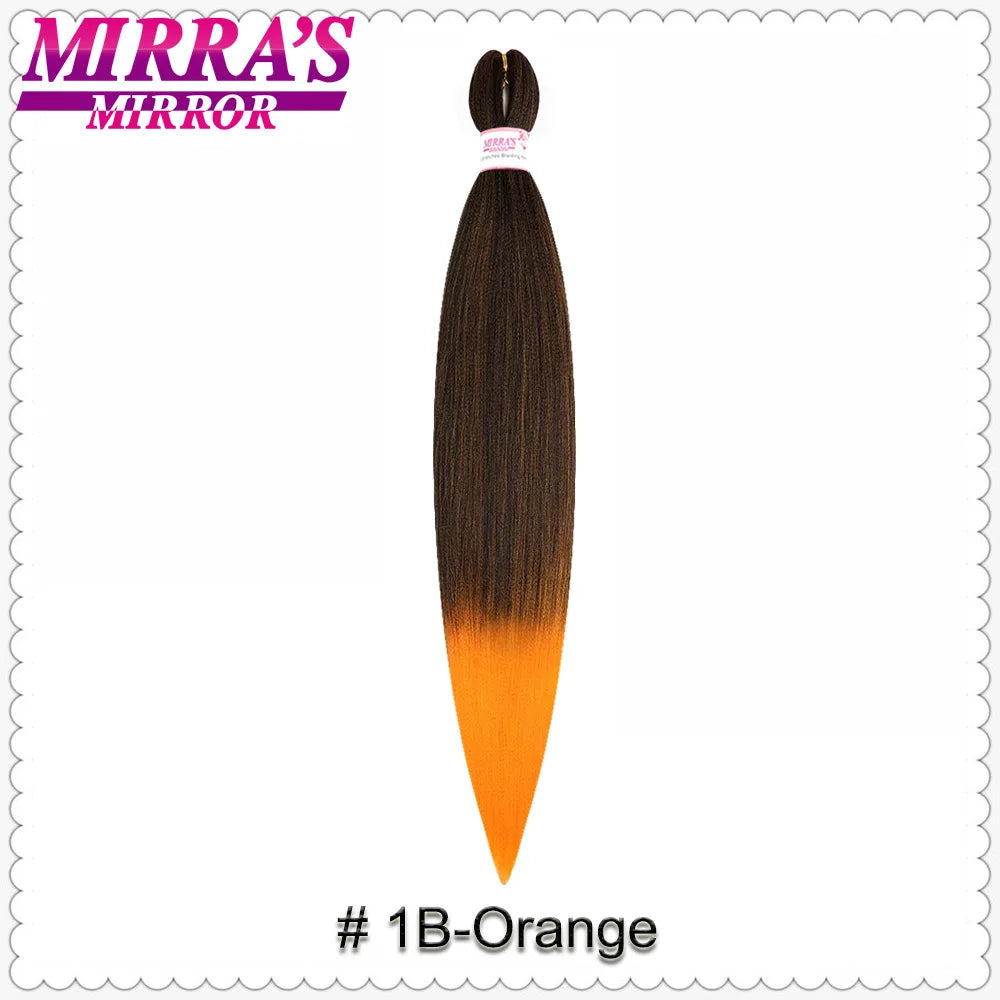 Corlorful Synthetic Jumbo Braids Hair Extensions 28 Inch Braiding Hair Pre Stretched Yellow Blue Green Red Pink Purple Braids